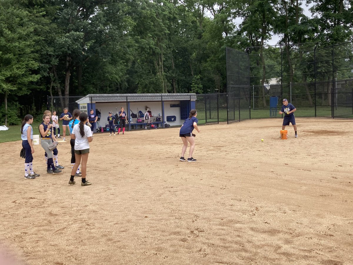 RamseySoftball's tweet photo. Day 1 of Rams SB Camp! Rain shortened the day but these future Rams showed up ready to go! More Softball to come this week!!! #RamsSBCamp #FutureRams https://t.co/UUOw8cF0M6