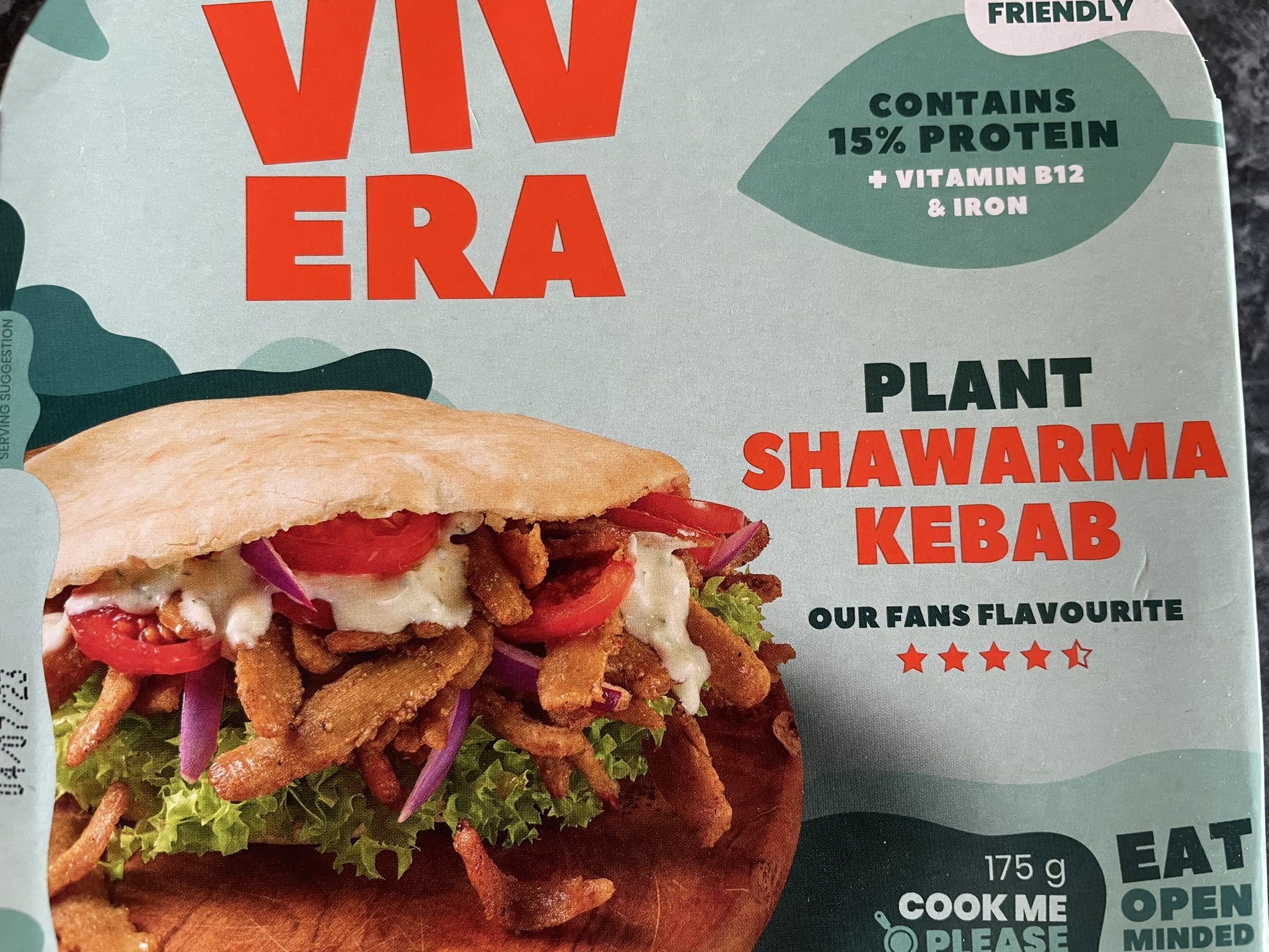 Vivera veggie top shawarma kebab