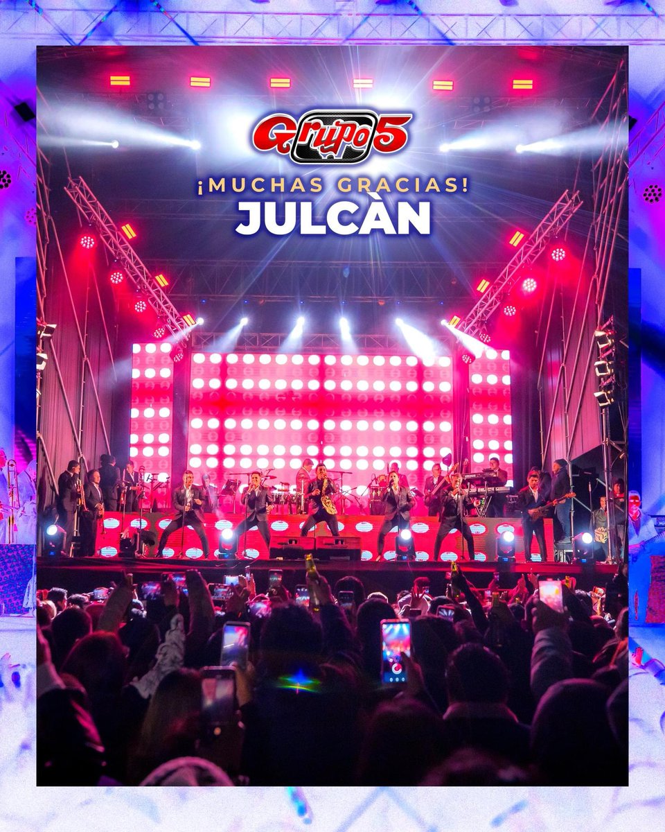 elgrupo5oficial's tweet photo. Muchas gracias a nuestra gente hermosa de Julcan - La Libertad por celebrar con nosotros su fiesta de San Juan. 
¡Disfrutamos de principio a fin!

#Grupo5 #Julcan #LaLibertad https://t.co/WA1ZaDgCm9