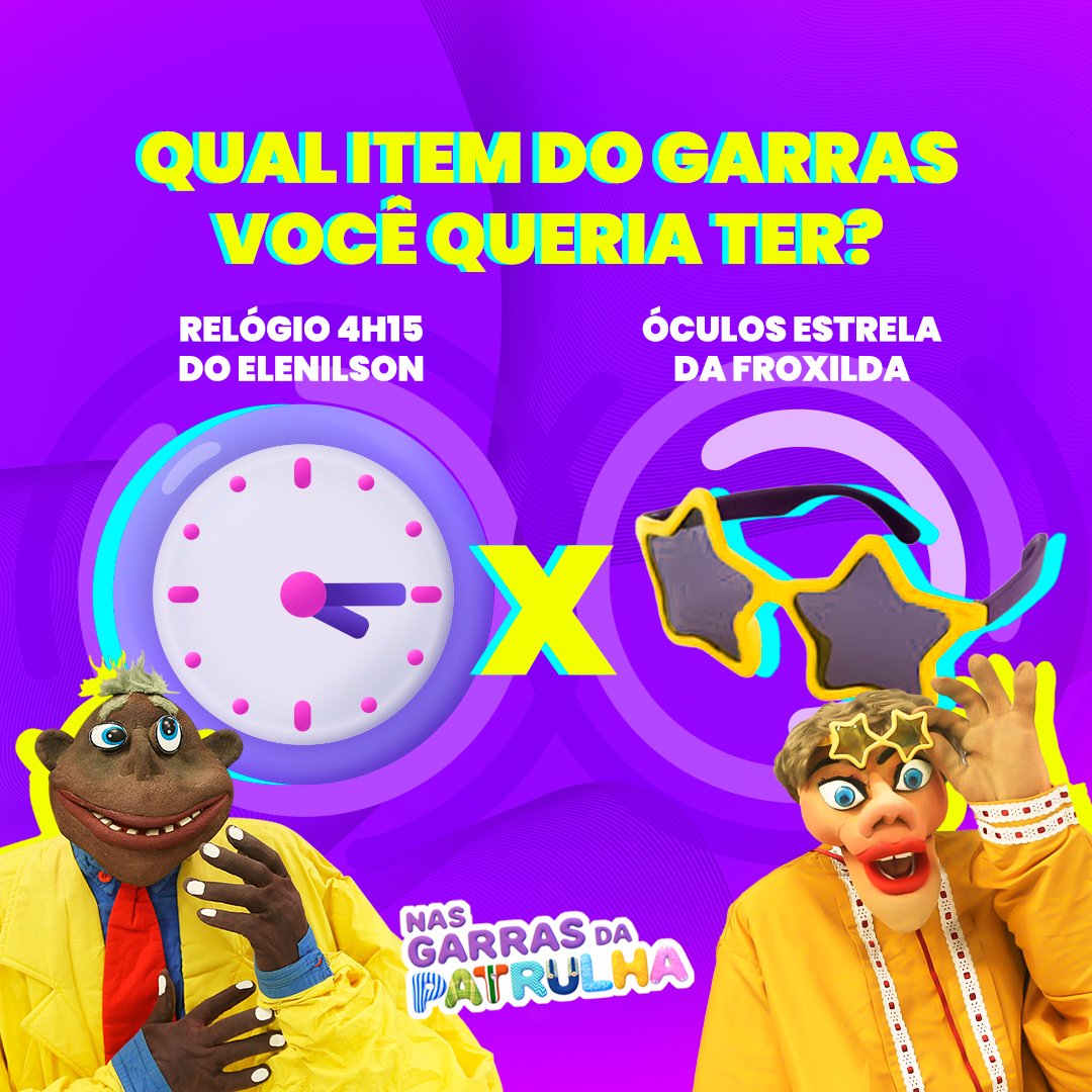 E aí, qual desses acessórios icônicos do Garras você iria querer 😂😂 Responde nos comentários que a gente quer saber 💜

#nasgarrasdapatrulha #tvdiario
