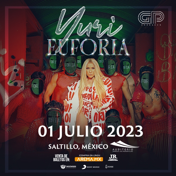 PQLasMaravillas's tweet photo. Últimos Boletos para @yuri y su “Euforia Tour”
Este sábado en nuestro Auditorio
Boletos en https://t.co/Wl06AORlk9
JR Sombreros (Ignacio Allende #744, Zona Centro) #GPProducer https://t.co/gkpH4rr7yN