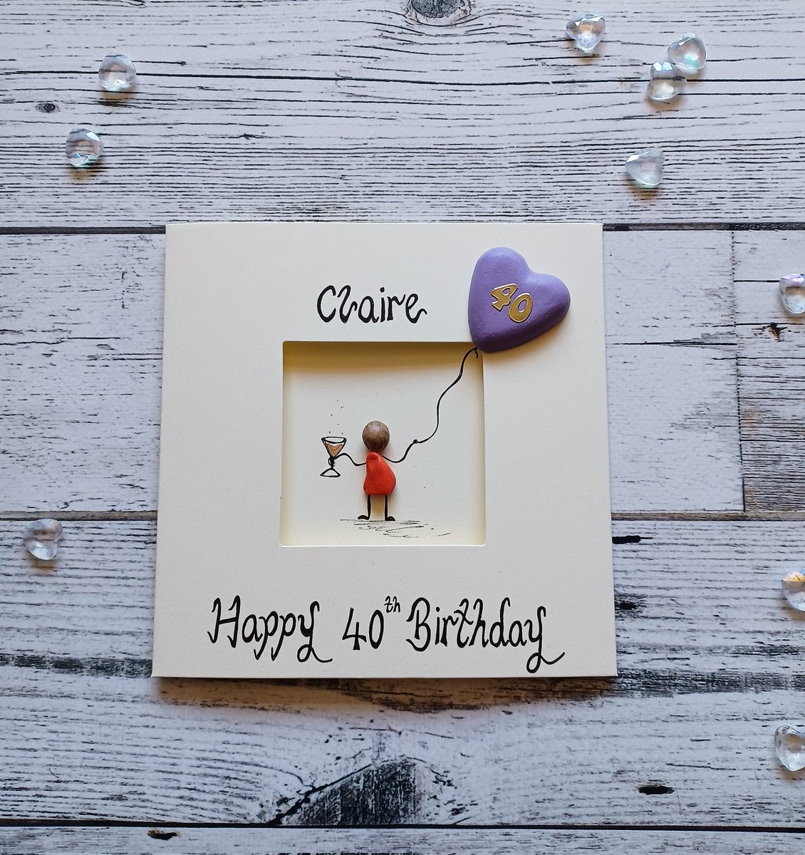 etsy.com/listing/147574… celebrate a friend 40th with a personalised card #Womaninbizhour #Creativebizhour #MHHSBD