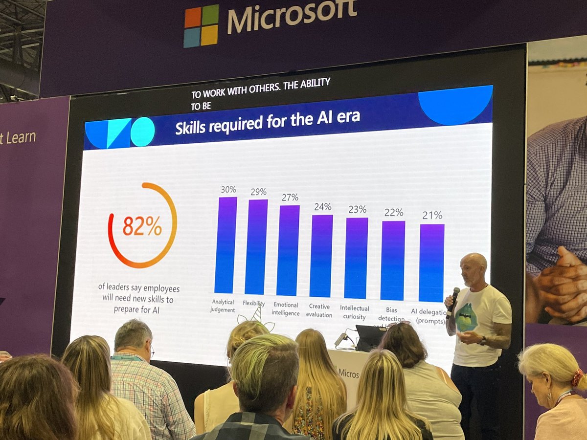 Thanks for the shoutout @sparvell on the AI course we created for Microsoft Learn! Check out this course to get started on your AI in EDU journey! @i2eEDU #ISTELive23 #ISTELive #MicrosoftEDU