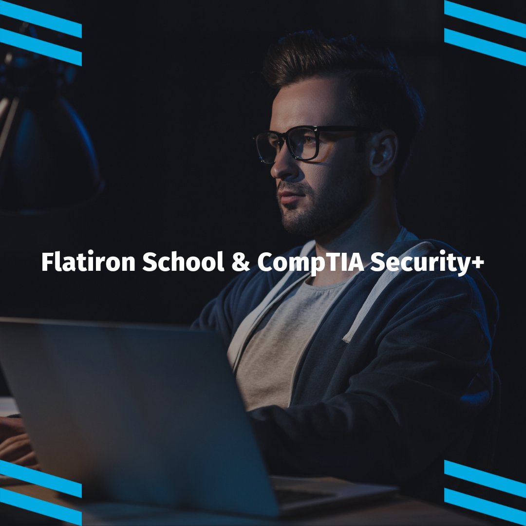 FlatironSchool's tweet photo. In response to the feedback we’ve received, we’re excited to offer #Cybersecurity grads a complimentary voucher for the CompTIA Security+ exam, a global certification that validates security skills, one of the most trusted in the industry.

Apply Now: https://t.co/4yM3IogLmY https://t.co/RYz3XjHA6W