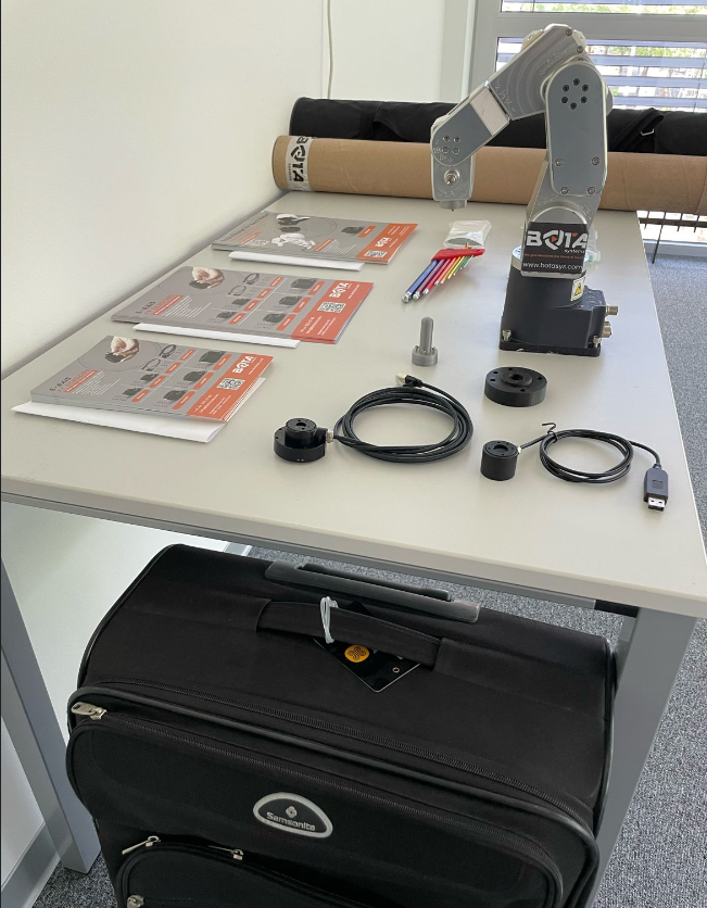 BotaSystems's tweet photo. 📢 Our sensors and suitcases are packed. Tomorrow the @automaticafair starts in Munich Germany. 💪 @BotaSystems is co-exhibitor together with @Mecademic at booth B4.302 of @NEXT_robotics 👍 We will show you our most #sensible #6axis #force #torque #sensor MiniONE Pro 🤗 https://t.co/Nl2sLOpToU