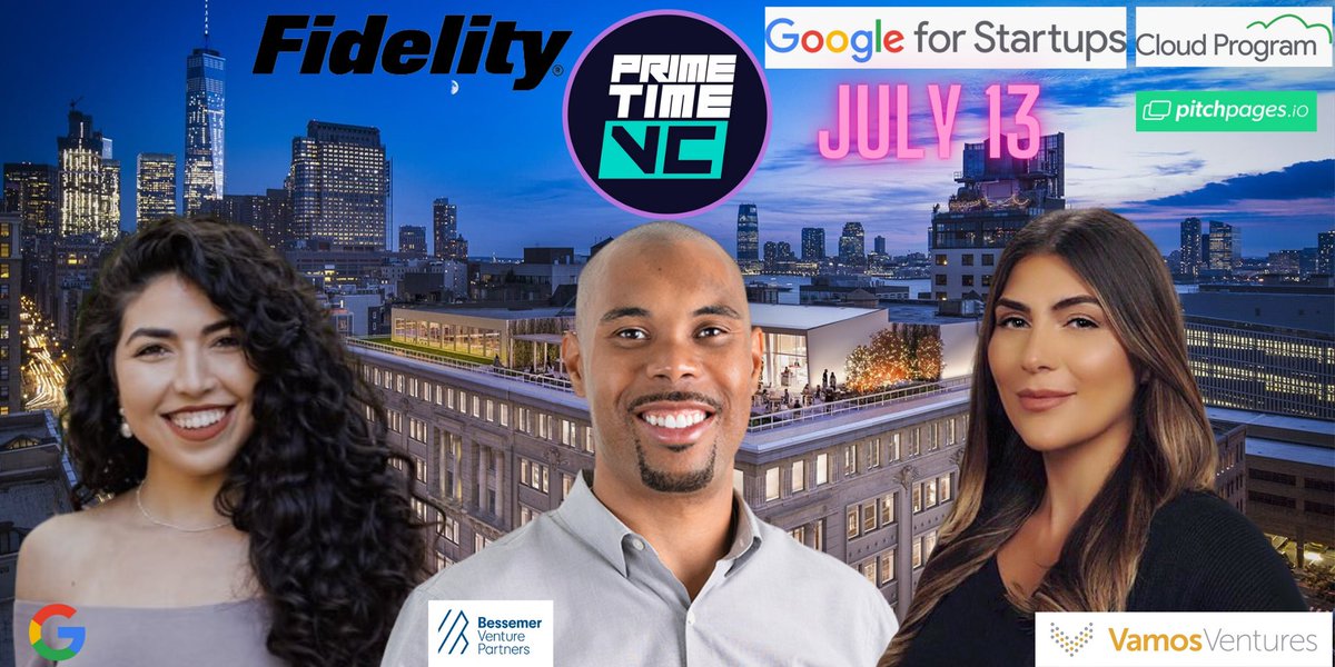 PrimeTime VC (@primetimevc) on Twitter photo 🔥 LIVE from <a href="/Google/">Google</a> NYC 🔥
Featuring Top VCs <a href="/TheValuesVC/">Elliott Robinson</a>
@ashaydin <a href="/SamTRodriguez/">Samantha Rodriguez</a>
July 13th SignUp👉🏼lu.ma/PrimeTimeVCxGo… 🔥 LIVE from <a href="/Google/">Google</a> NYC 🔥
Featuring Top VCs <a href="/TheValuesVC/">Elliott Robinson</a>
@ashaydin <a href="/SamTRodriguez/">Samantha Rodriguez</a>
July 13th SignUp👉🏼lu.ma/PrimeTimeVCxGo…