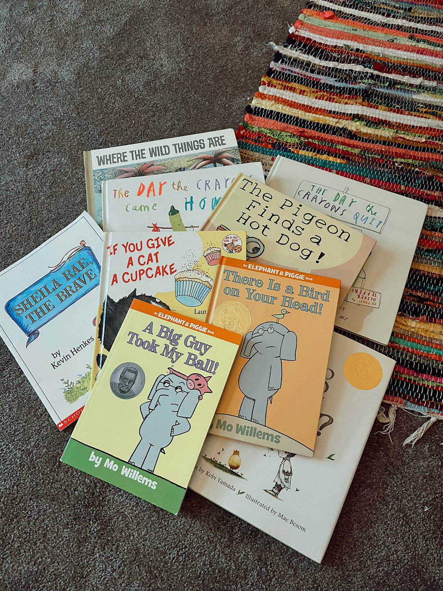 Thrifting books for my new classroom is my latest hobby! As a first year teacher, I am happy to give these favorites a new home! 📚✨🏠 #firstyearteacher #kindergarten #thriftfinds