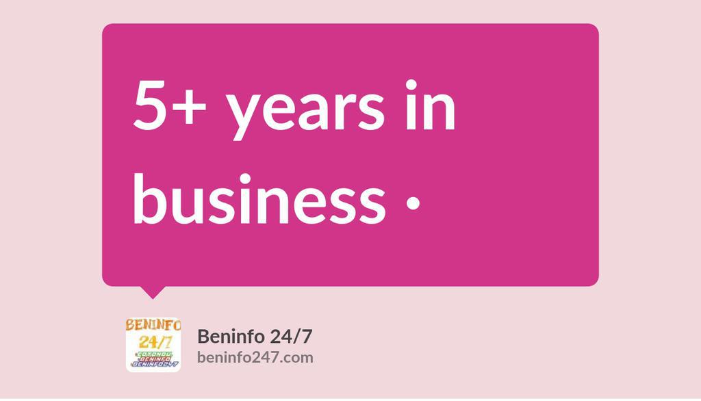beninfo247's tweet photo. 7+ years in business

Read the full article: TOP 50 BENIN REPUBLIC TOURISM AGENCIES
▸ https://t.co/DDNHIOxGpB

#Beninfo247 #Adventure #ImmeubleHazielGanhi #RteDeLome #StadeDeLAmitié #TourismCompanies #Services3Years #ReliableTourismAgencies #beninRepublic https://t.co/Qeklx4hgED