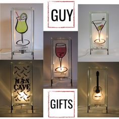 FREE SHIPPING #freeshipping #lamps #lamp #nightlight #gifts #giftsforhim #etsy #handmade #homedecor #glassblock #martini #barart #bardecor #giftforhim #mancave #mancaver #guitar #guitars #kitchendecor #wine #winebar #winelover