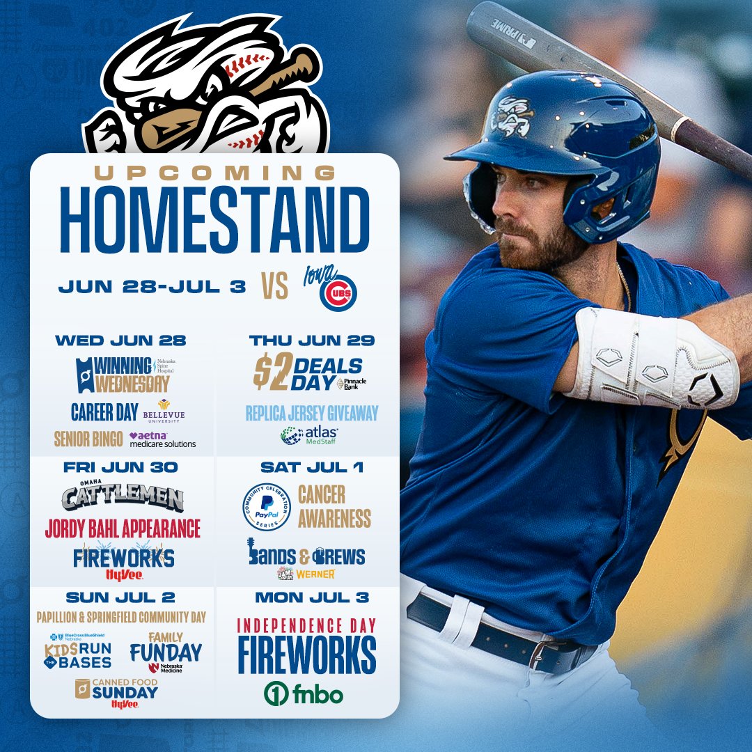 Omaha Storm Chasers - Our 2022 Promo Schedule is HERE! Start marking your  calendars and planning your visits to Werner Park. We've got giveaways,  theme nights, specialty jerseys, and more! 📅: atmilb.com/3AZFneC