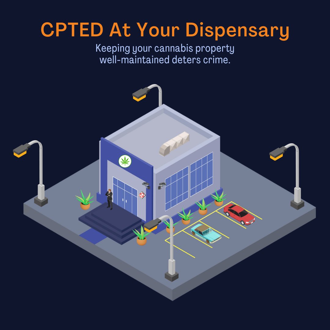 When practiced effectively, CPTED can be very useful for high-risk businesses like dispensaries by preventing crime through maintaining your property's appearance!

bit.ly/3p8RO6h 

#cannabis #cannabisindustry #cannabisbusiness #cannabiscommunity #security