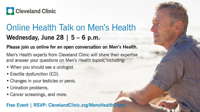 Happening this Wednesday | Join our experts @NeelParekhMD @SarahLacyC @samhaywoodmd @raevti & Dennis Bentley, MD for conversation on men's health, June 28th from 5-6PM. Free Event, Register ➡️bit.ly/3NqDFcK #MensHealthMonth