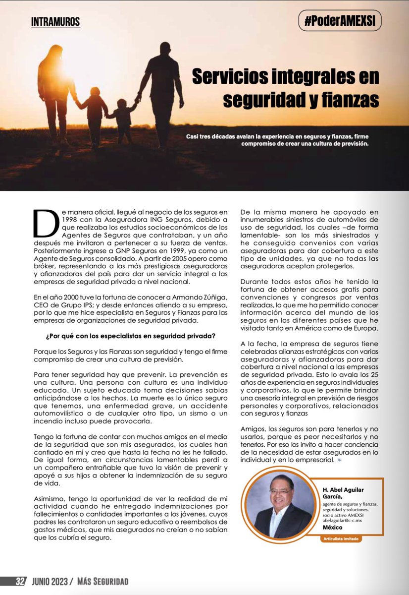 AmexsiOficial's tweet photo. Compartimos el artículo que nuestro asociado Abel Aguilar escribió para la columna #poderamexsi en la revista @revmasseguridad https://t.co/hiW9e6AkpI