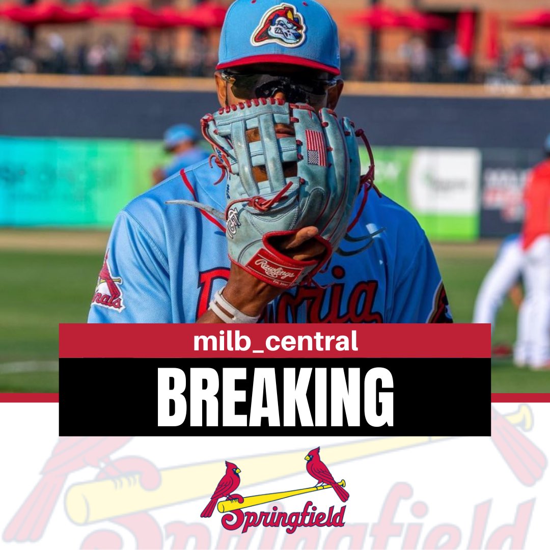 The St. Louis Cardinals are promoting Victor Scott II to the Springfield Cardinals (AA).