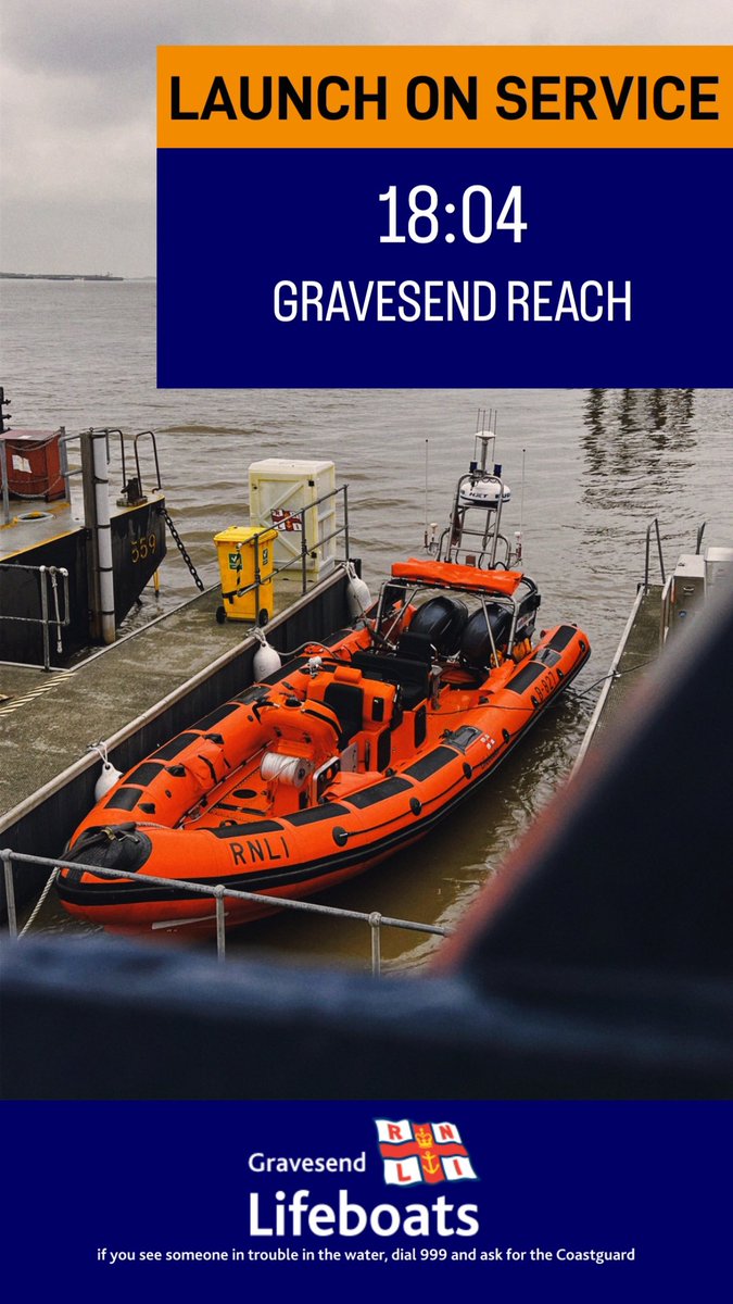 ☎️ LAUNCH ON SERVICE ☎️

#SavingLivesAtSea #RNLI #Lifeboat #Charity #Lifeboats #Gravesend #RiverThames #volunteer #SAR #SearchAndRescue