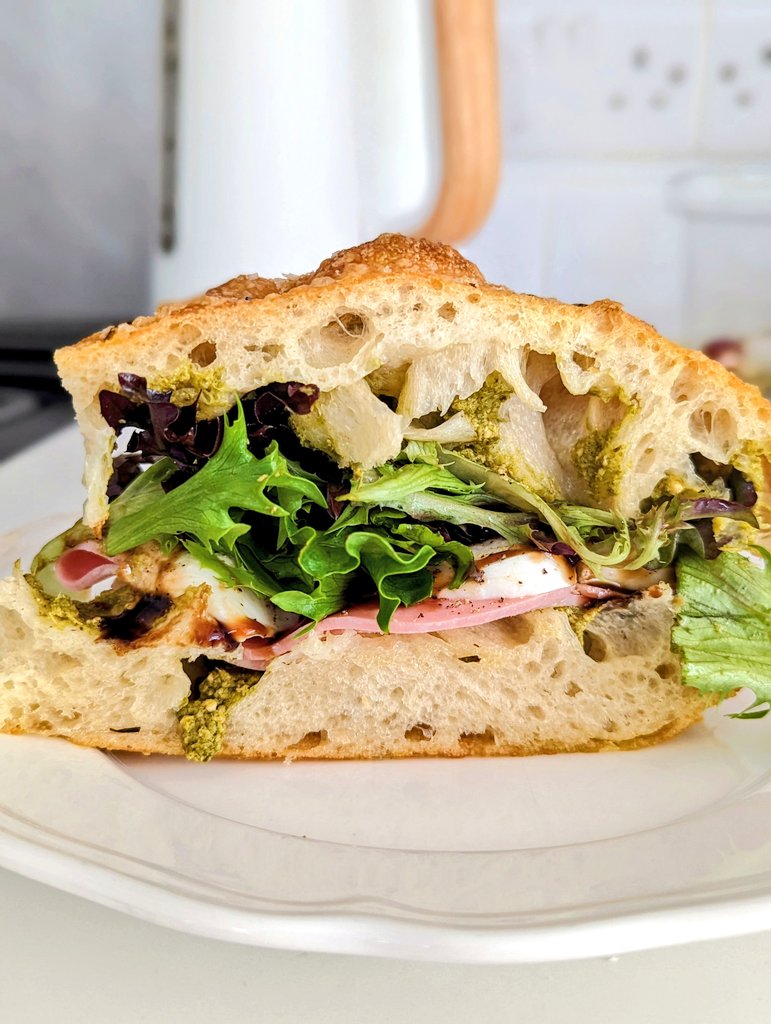 When you make a big fat sandwich out of Magdalen Arms foccacia 😋