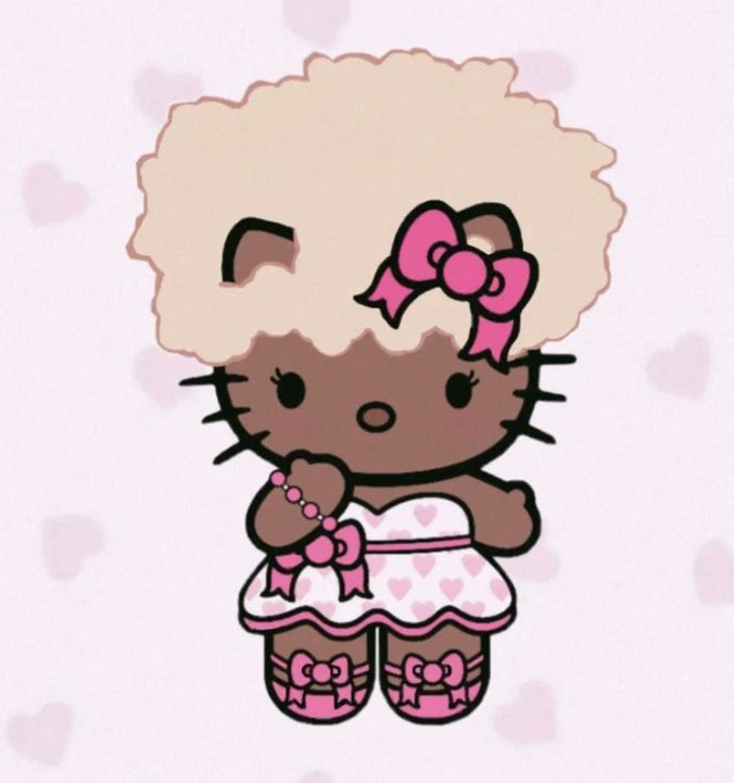 black hello kitty