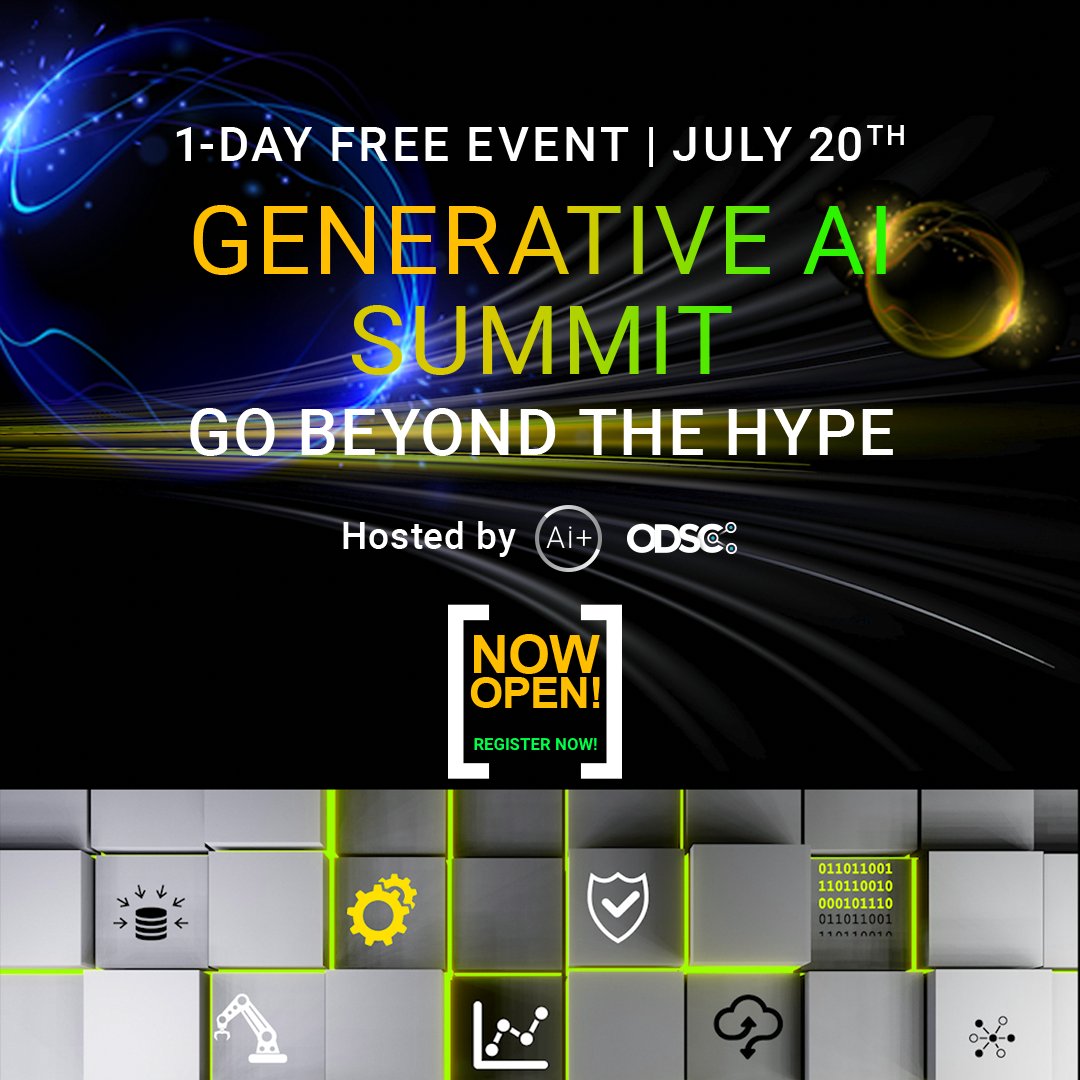 Take a deep dive into the theory underpinning and applications of Generative #AI at our first ever Generative AI Summit on July 20th. Register for free: hubs.li/Q01VPf1M0
