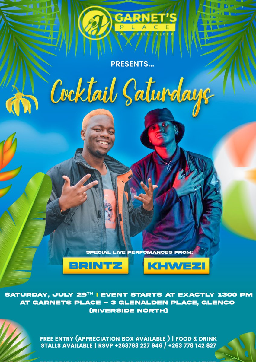 This is my very first show this year❤.....been craving the stage since January..And now it's happening..and it's FREE!!!!...up close and personal...me and my Bro <a href="/BrintzOnline/">Brintz.human</a> about to give you an experience like no other 

Sbonge <a href="/GarnetsPlace/">Garnet's Place</a> 🔥🔥🔥🙏🏿