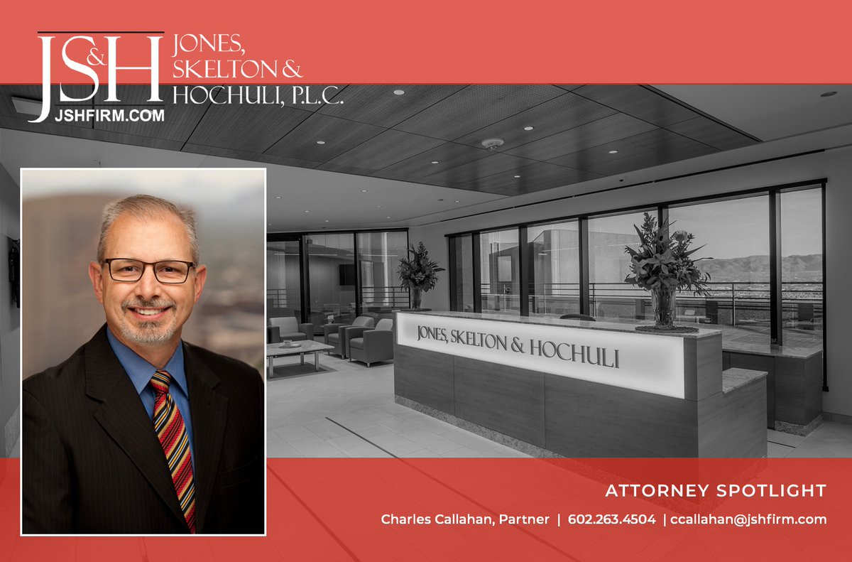 JSHfirm's tweet photo. FEATURED ATTORNEY: Charlie Callahan focuses his practice in the areas of professional liability, wrongful death and personal injury defense, insurance coverage and fraud, governmental liability, bad faith, and educational institutions defense. Learn more: https://t.co/23mG0y5pEs https://t.co/oLLFxxmYD9