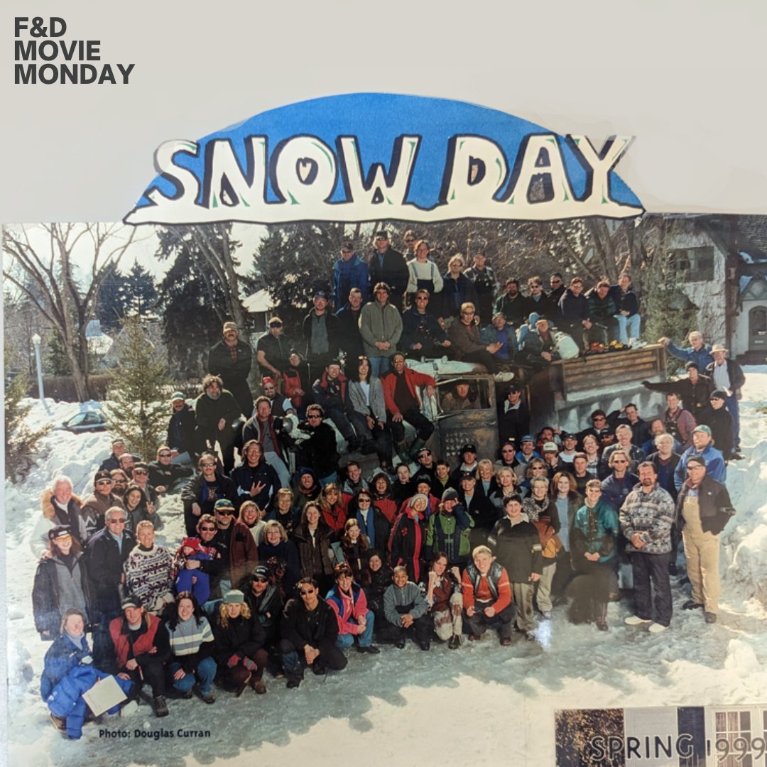 Another Alberta filmed classic! Does anyone from @Iatselocal212 recognize their smiling face in this crew photo? #snowday #IATSE #albertafilm