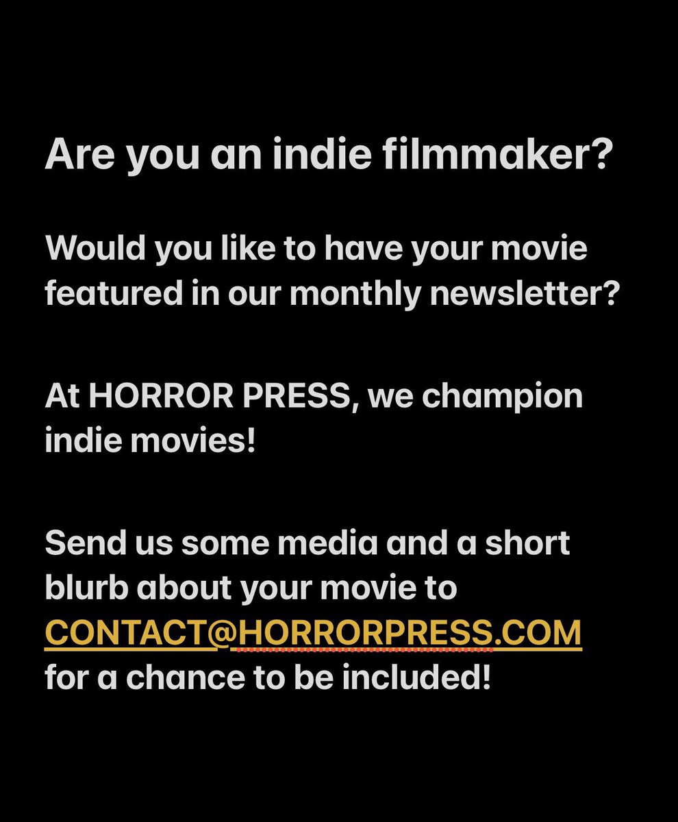 Hey Indie Filmmakers! We want you!
#horror #HorrorCommunity #horrormovies #HorrorFamily #filmmakers #kickstarter #indiegogo #ContentCreator #writerslift