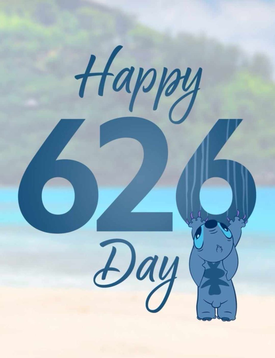 Happy #626Day #StitchDay #Stitch #liloandstitch #ohana