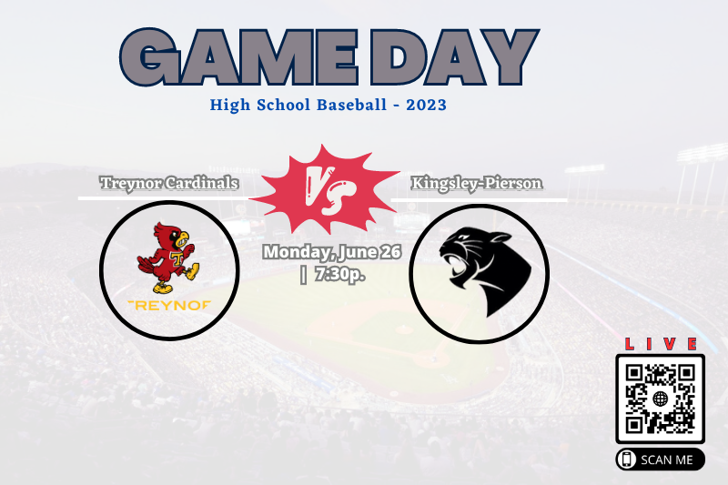State210's tweet image. Treynor vs. Kingsley-Pierson - Varsity Boys Baseball
Cardinals @ Panthers
🕐Today @ 7:30p.
🎦 Live Stream : bit.ly/43gWQft

@TreynorBaseball @TreynorNation @TreynorCSD @KChristensenIA @brock_wallace6 @hank1horse3039 @Shuey34 @TreynorGirlsBB @THS_Principal1
