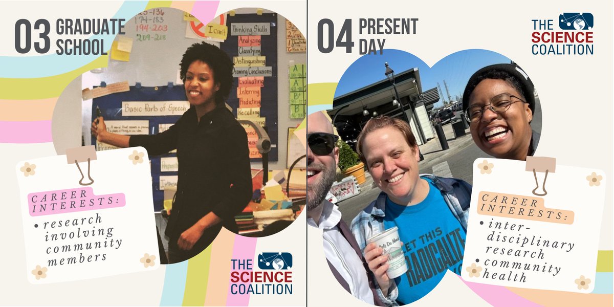 scicoalition's tweet photo. As we celebrate #PrideMonth, we're excited to be joined by @AmericanU's Dr. @JessOwensYoung, assistant professor of health studies, for #ScienceisEveryone.

To learn more about how she got to where she is in her career today, take a stroll down memory lane below. Follow along ⬇️ https://t.co/9kaRNYOyoe