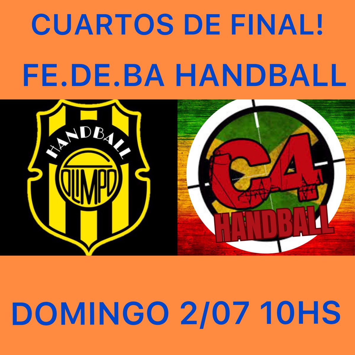 fedejugando's tweet photo. Llegan los cuartos de final del Apertura 2023! #FEDEBA #DondeTodosJuegan #LaOngEspecialistaEnDeportrSocial #Comuna7 #Caba 🤾🤾♀️🇦🇷 https://t.co/FuzIDkXlvg