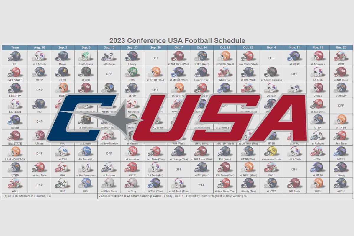 on Twitter "2023 Conference USA Football Helmet