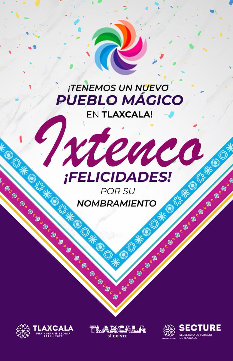 LorenaCuellar's tweet photo. ¡Hoy ✨#Ixtenco✨es el tercer nuevo #PuebloMágico en #Tlaxcala! Agradezco y reconozco el trabajo y constancia en el tema cultural y turístico de todas y todos quienes participaron. 

Ven y conócelo 👉🏻https://t.co/tYptHFoOWz https://t.co/altRd31sGn