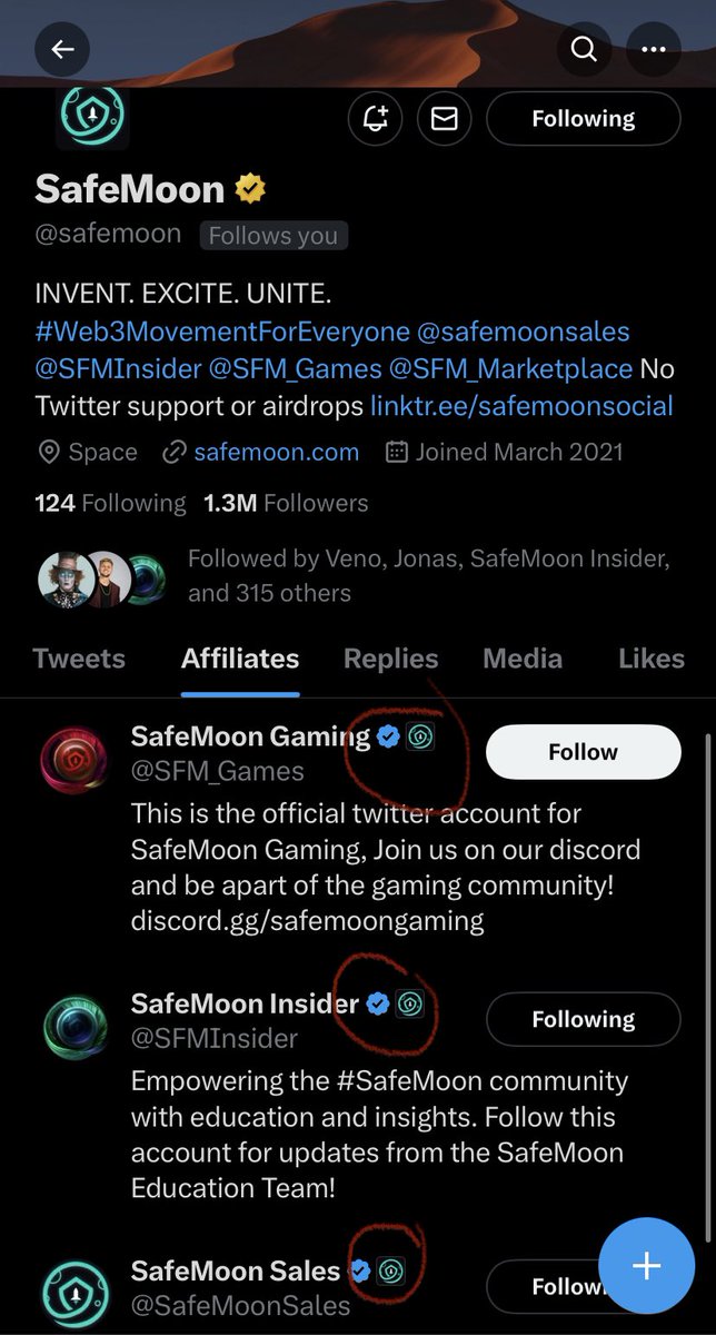 #SAFEMOON Affiliation symbols now appear. 👀😁

#SAFEMOONARMY