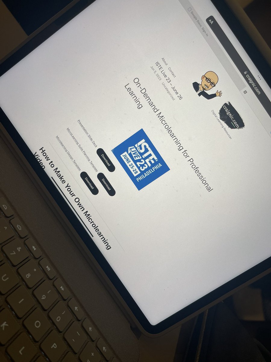 Kendra Johnson (@learningwithkj) on Twitter photo I attended two awesome sessions about professional learning at #ISTELIVE hosted by <a href="/BeckyNipper/">Becky Nipper</a> and <a href="/craignic/">Craig Nicholls</a> I am ready to hit the ball running for back to school PD! I attended two awesome sessions about professional learning at #ISTELIVE hosted by <a href="/BeckyNipper/">Becky Nipper</a> and <a href="/craignic/">Craig Nicholls</a> I am ready to hit the ball running for back to school PD!