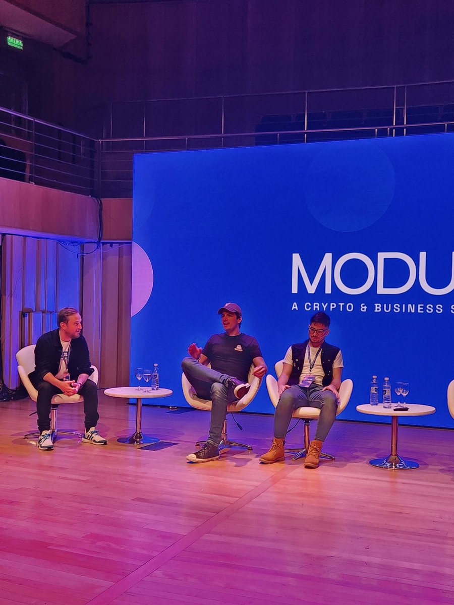 DefyEducation's tweet photo. Momentos de la semana pasada donde nuestro CEO @PabloSabbatella  estuvo participando del panel "Safety first: privacy and security in web3" en el Modular Summit🚀 organizado por @RipioApp , junto con @fede_k  de @faradaysec , Brenda Manzano de @onetreeows  y @alejolovallo de @ThinkandDev