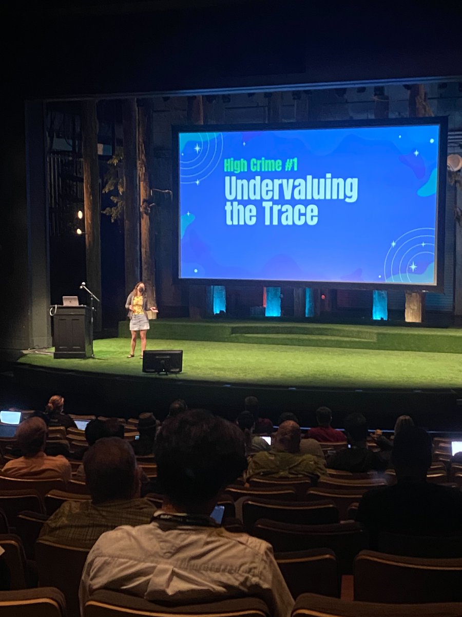 Avoid the high crime of disregarding the importance of traces. #Traces tell you everything that is happening in an event so make traces the first thing you look at. #Logs and #metrics are great for adding additional context to the traces to give you better understanding of what