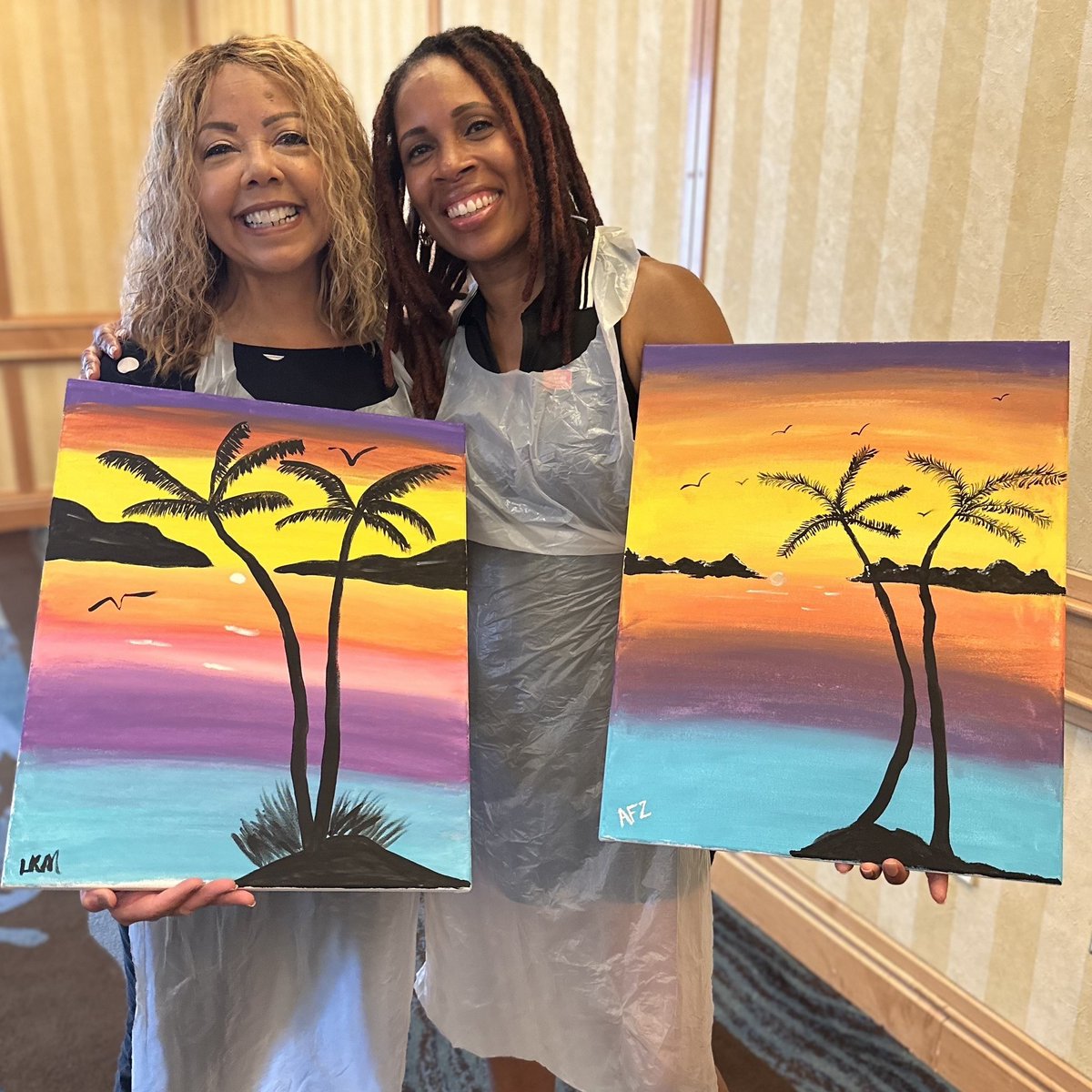 It's an honor (and a lot of fun) - to represent @MomsDemand at the annual @CBCFInc Scholarship Classic event today in Maryland. Not only is @RepLucyMcBath a steadfast gun sense champion in Congress, she's also an incredibly talented artist! #MomsAreEverywhere @Everytown