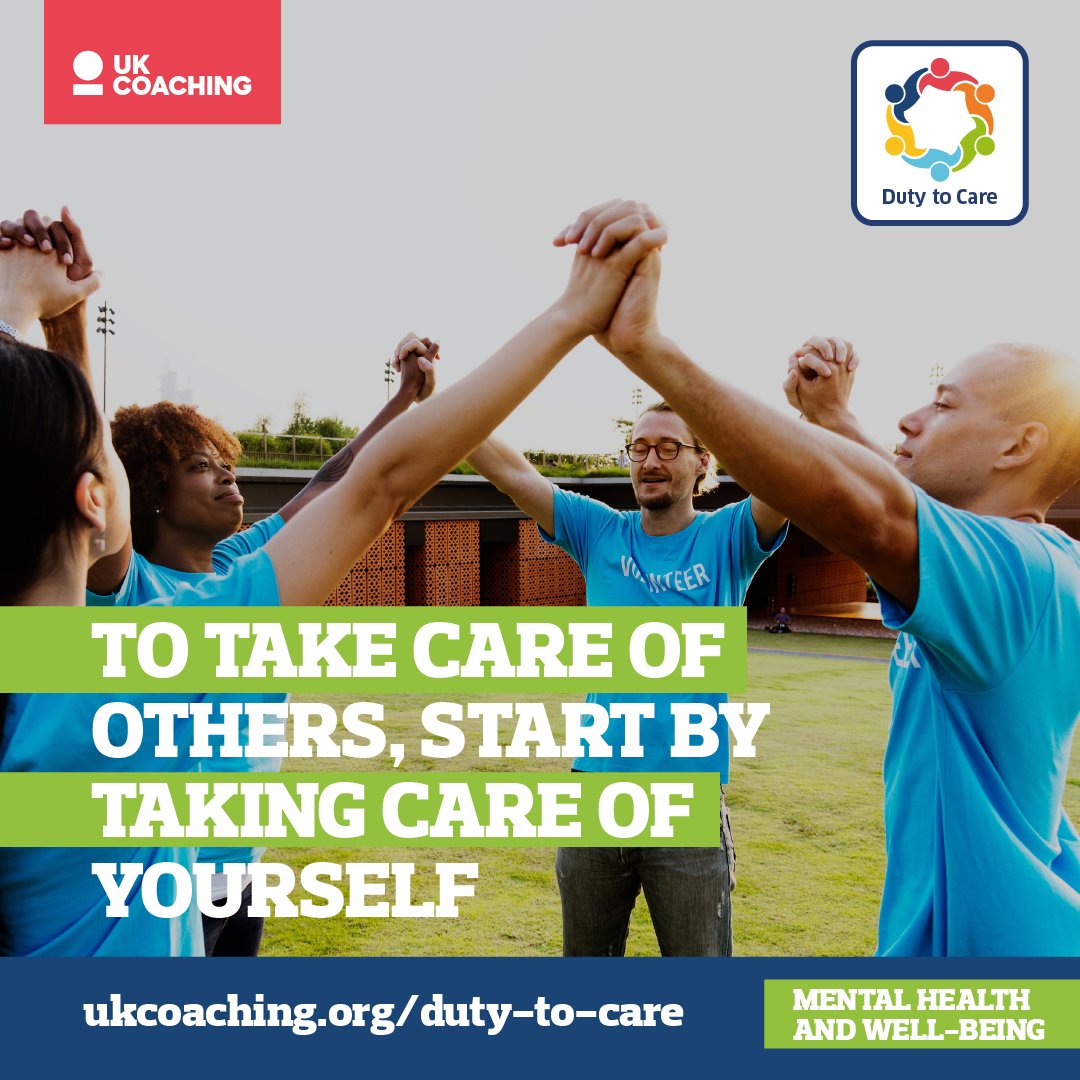 Life can be tough, but we can be tougher. Learn how to manage your well-being as well as support the people you coach to look after theirs this #WorldWellbeingWeek

We have an extensive range of resources to help you do just that on our Duty to Care Hub ➡️ bit.ly/3qrHWVC