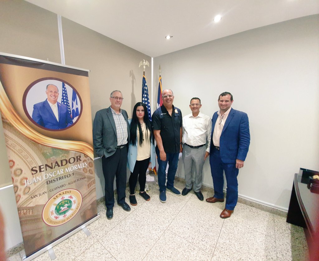 SESA_PR's tweet photo. Thanks to Representative @juanoscar51 for recieving our members of @SunnovaEnergy, @IncFranklinwh, @teslaenergy and for your dedication and recognizing the importance of Solar+Storage in Puerto Rico's energy landscape.
#SesaPR https://t.co/Ei5iGPNSyf