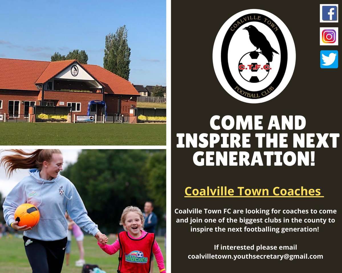 7sRaven's tweet image. Looking to get back into coaching ? Looking for a new club or just looking to start your coaching journey get in touch opportunities from u7 to U18s #wearecoalville