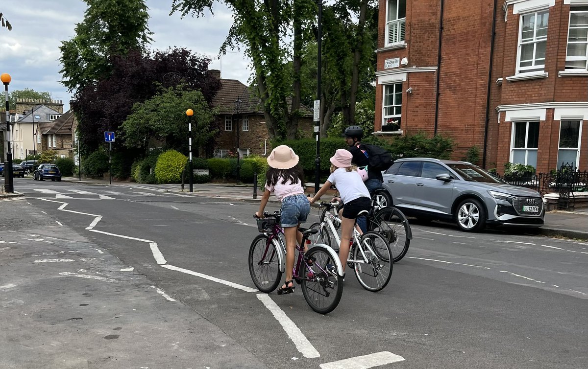 I never saw girls cycling like this when I was a kid. I was the only girl I knew at college who would travel in by bike. What a change. This is what happens when councils step up - and are bold in designing streets that are oriented around people not just motor traffic