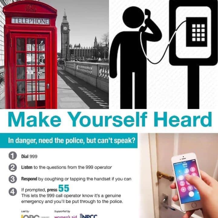 M_Cobbett71's tweet photo. I am asking EVERYONE to please retweet this! 

If someone is intimidating you and you can't speak, DO THIS
And you! Reading this? SAVE A LIFE AND SHARE!!!!
With thanks to @RCBridgestock https://t.co/sXPnhfIkTY