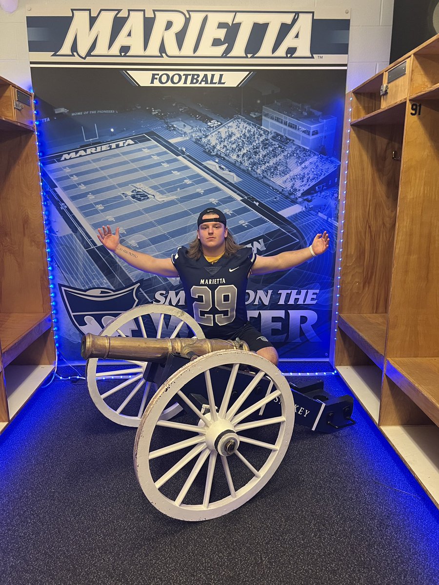 Austin__Huff's tweet image. A huge thank you to @CoachNank and all of the @Marietta_FB coaches for inviting me for a visit of the campus and the facilities! #RiseAsOne