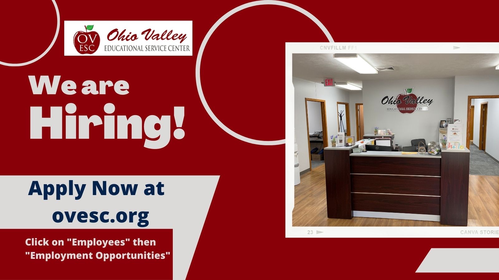 Ohio Valley ESC on Twitter "We are hiring! Visit https//t.co