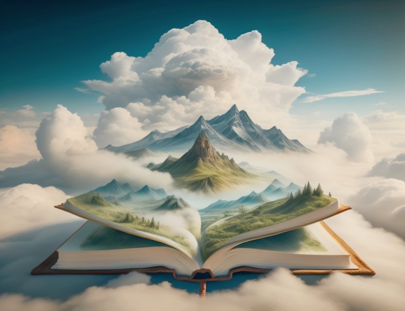 ✨Lose yourself in the pages of a story as it transports you to new heights! 📖☁️'

🌟hashtags ✿
#book #club #ReadingIsDreaming  #BookLover #SkyHighStorie #SkyLibrary 
 #CloudyLiterature #BooksInFlight #ReadingInTheSky #aidreamart #AIart #Trending #photography #Twitter #foryou