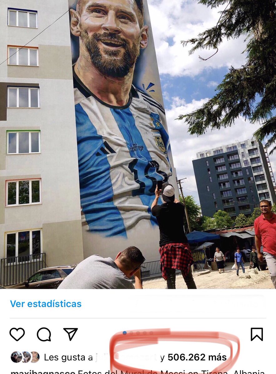Esto es una locura y no para! Gracias a los medios del mundo que siguen compartiendo el mural 🇦🇷