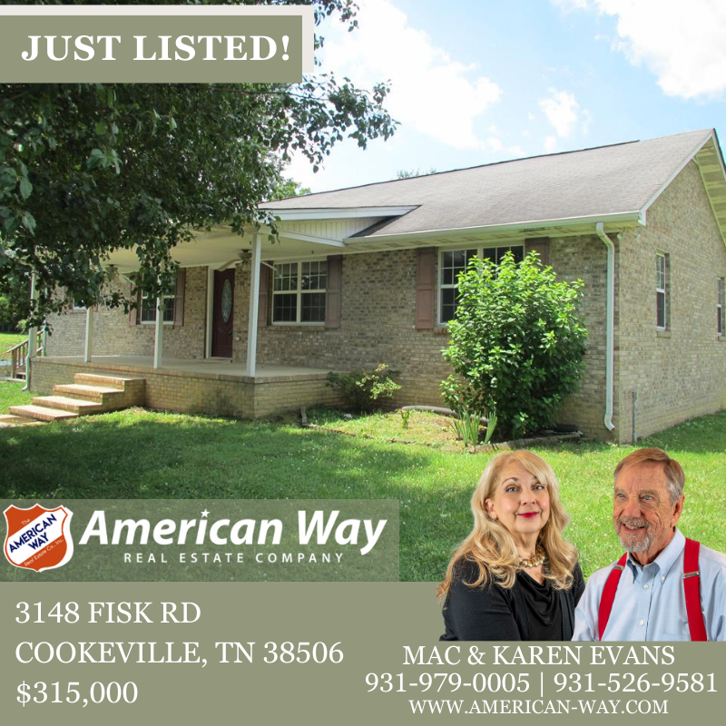 ‼️JUST LISTED‼️
Check out this new listing from Mac & Karen Evans! 😍
Contact American Way Real Estate for more info! 🏡
zurl.co/QZfR 
📞931-526-9581
#AmericanWayRealEstate #CookevilleTN #TNRealEstate #justlisted #MacEvansAmericanWayRealtor