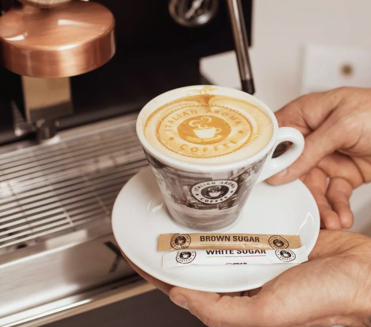 Are you a tea or coffee drinker? ☕

Our new coffee machine was installed today, and we're proudly serving Italian Aroma - including the finest loose-leaf teas and fruit infusions.

All roasted, packed and delivered by hand.