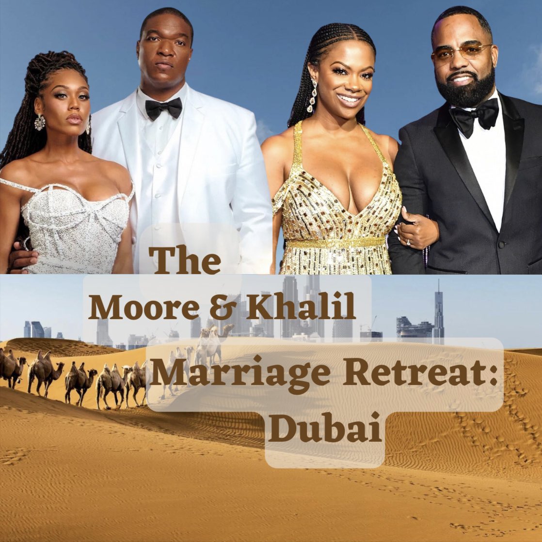 SPresscot's tweet image. Marriages are hard but they are even harder when you are in the public eye. Can Laklyn &amp;amp; Kendall save their marriage’s or will they both end up divorced? The series premiere of The Moore &amp;amp; Khalil Marriage Retreat: DUBAI premieres Monday July 17th only on medium. #MKMR