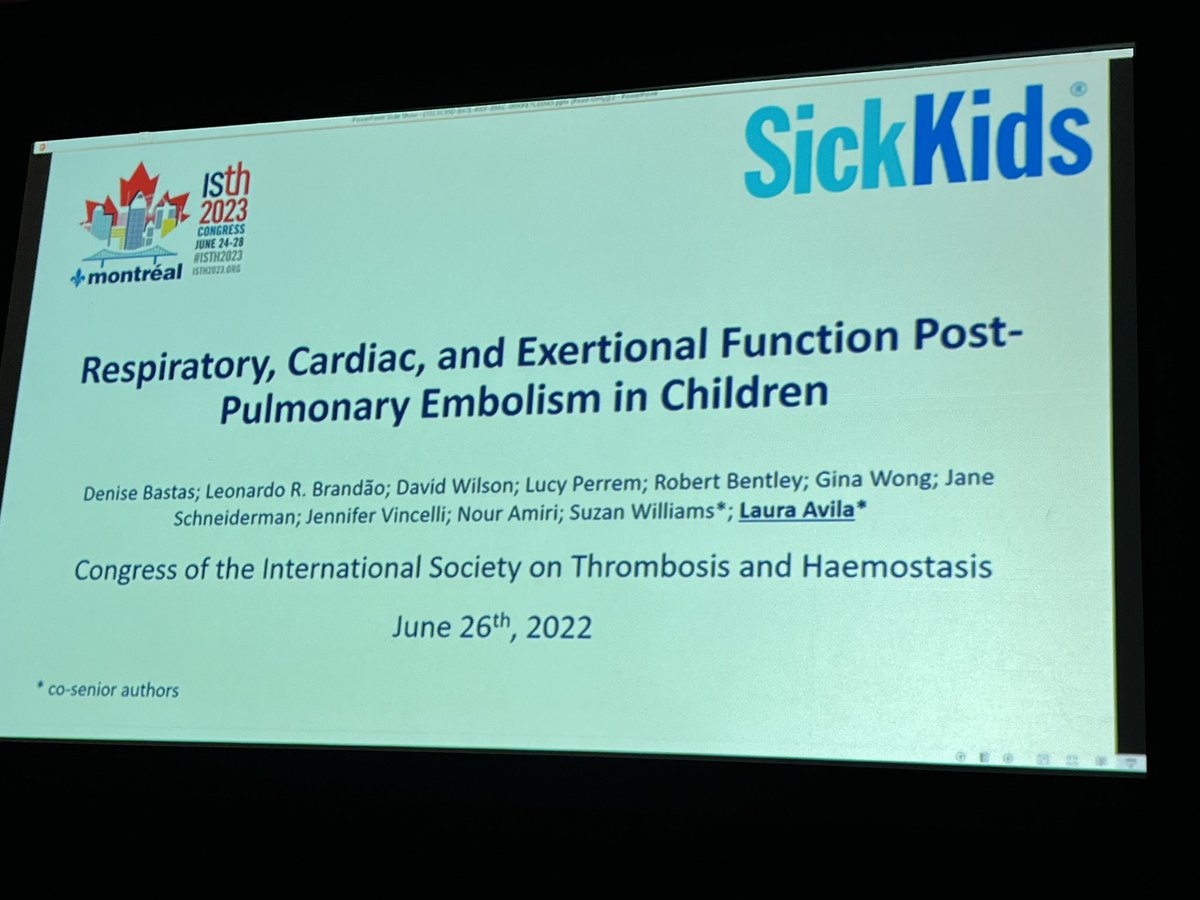 bryony_ross's tweet photo. Great talks this afternoon in the Spectrum of Pediatric Bleeding and Clotting session - especially from Dr Laura Avila who presented almost entirely from memory following technical issues!! #ISTH2023 https://t.co/7yKV2lCPNr